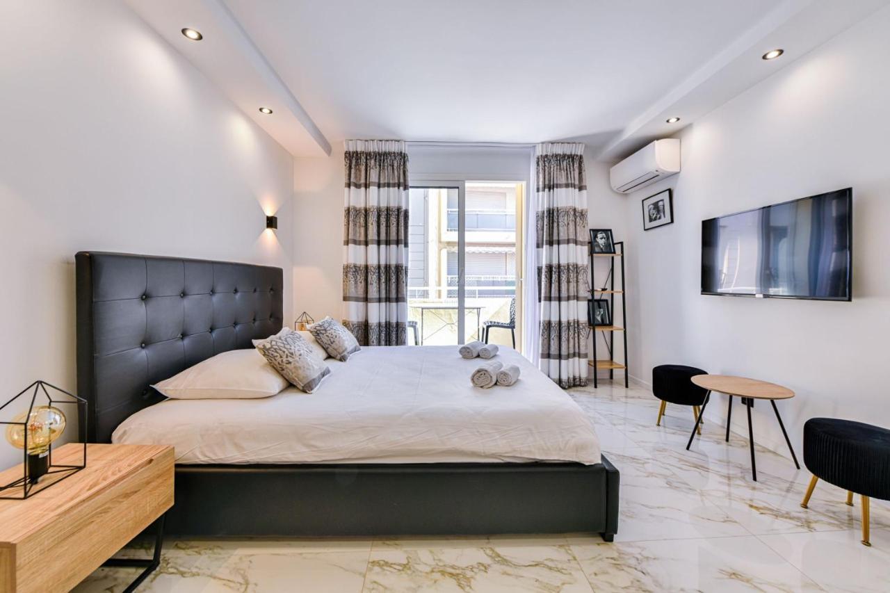 Large Studio - 50M Cannes Beach - Terrace Sea View 외부 사진