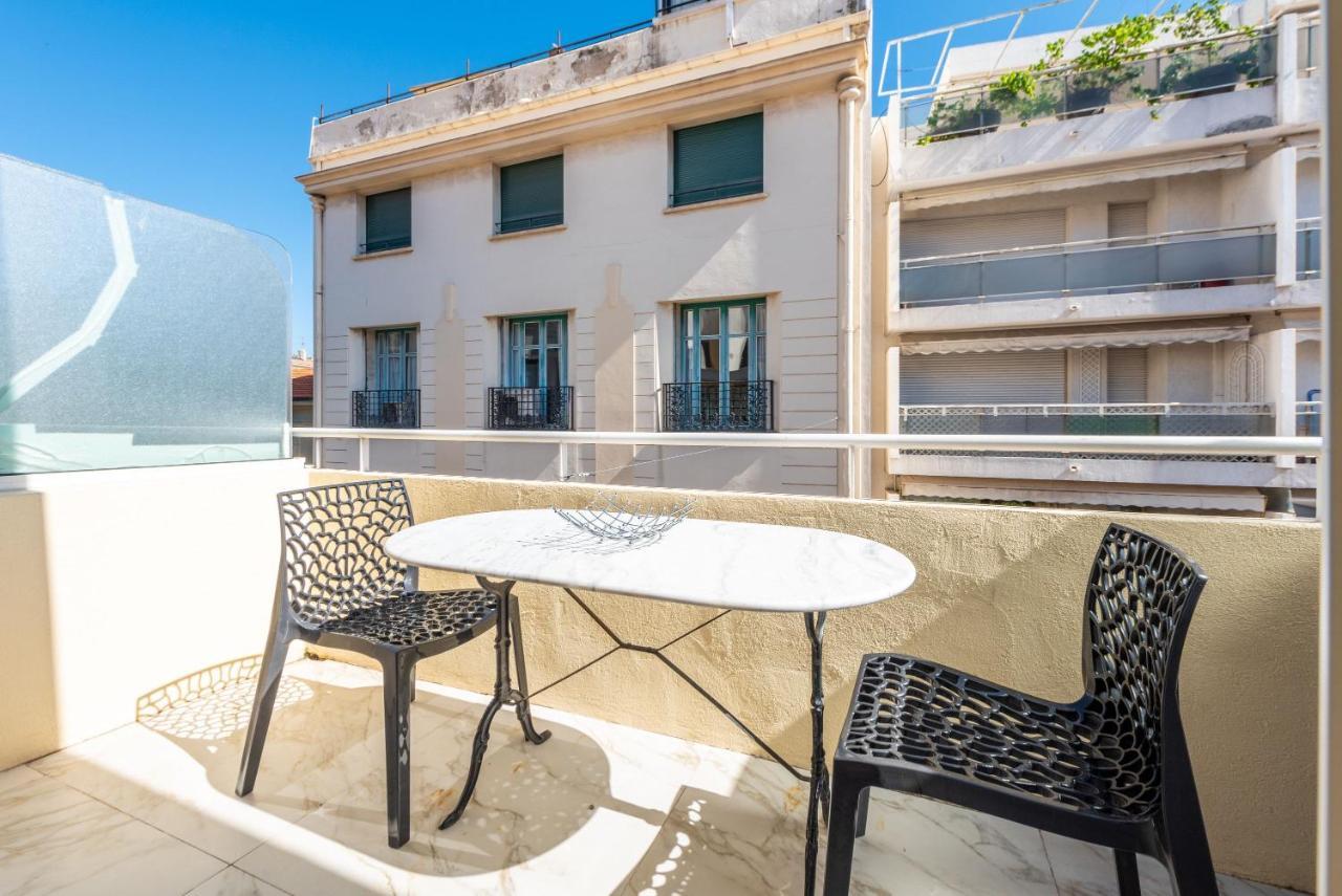 Large Studio - 50M Cannes Beach - Terrace Sea View 외부 사진