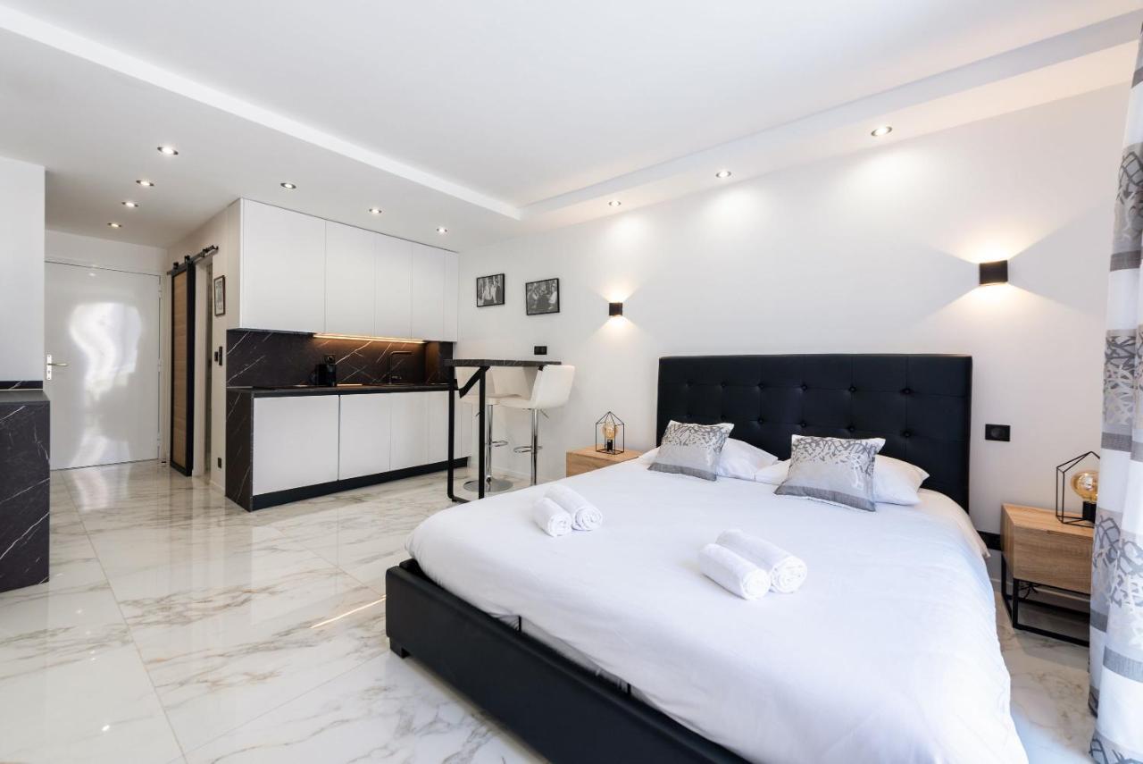 Large Studio - 50M Cannes Beach - Terrace Sea View 외부 사진